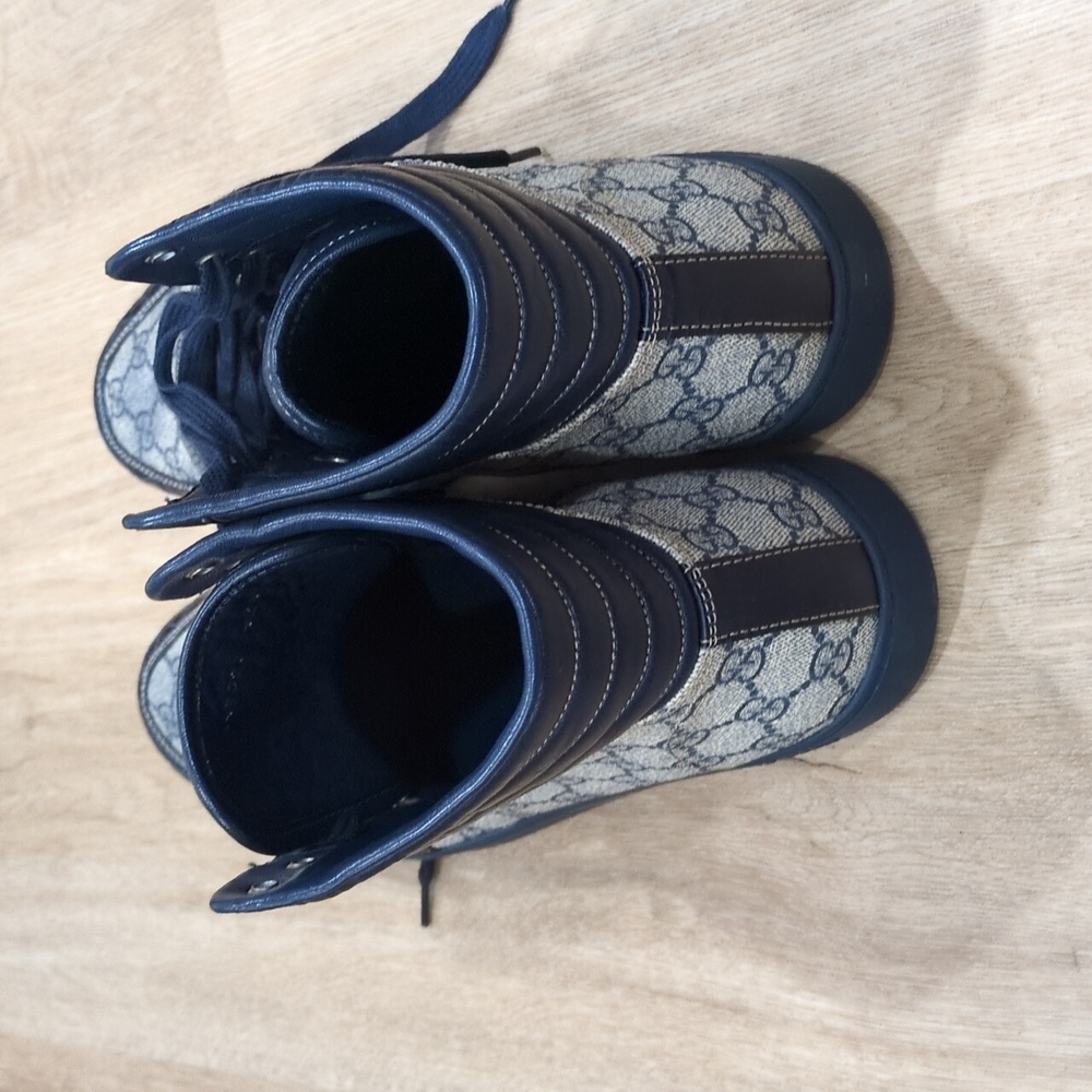 Gucci GG Supreme High 'Crocodile Trim' - Picture 3 of 8